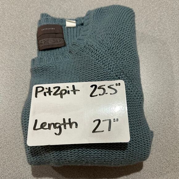 Guinevere Sz‎ M Alpaca & Wool Blend Batwing Sleeve Sweater Round Hem Scoop Neck - Picture 7 of 8